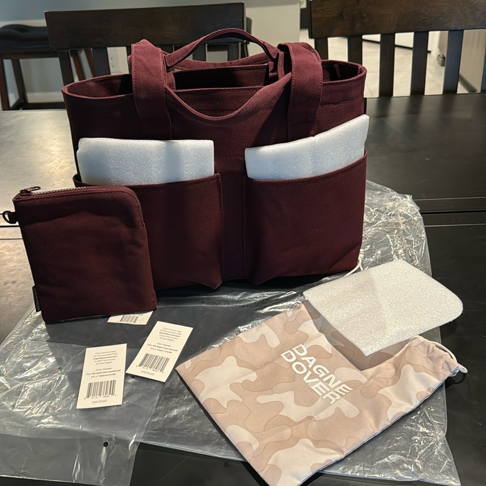 RARE Dagne Dover small vida tote + skye essentials pouch